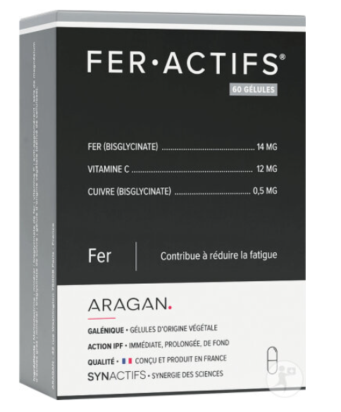 Aragan Synactifs FerActifs – Anti-Fatigue Fer & Vitamine C